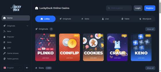 Официальный сайт казино Lucky Duck